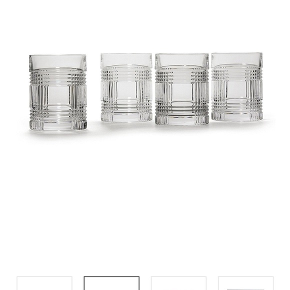 Ralph Lauren | Dining | Glen Plaid Crystal Glasses Double Old Fashioned Set  Of Seven | Poshmark